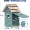 Smart Bird House,Bird Feeder With Camera - Ai Bird Species Identification, 3MP HD Photos, Inside 2.4G-Wi-Fi,1.5In Focus, Blue - Image 2